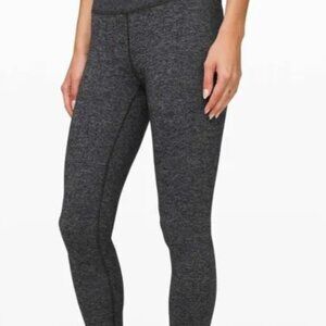 Lululemon Wunder Under High Rise Tight 28" Heathered Grey Luon